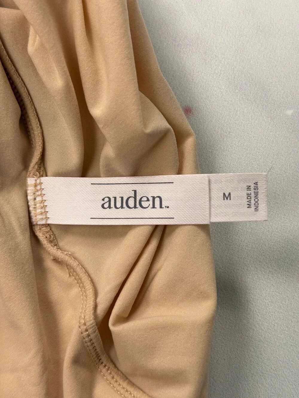 Auden Bodysuit Tan Modern Minimalist Fitted - Womens M